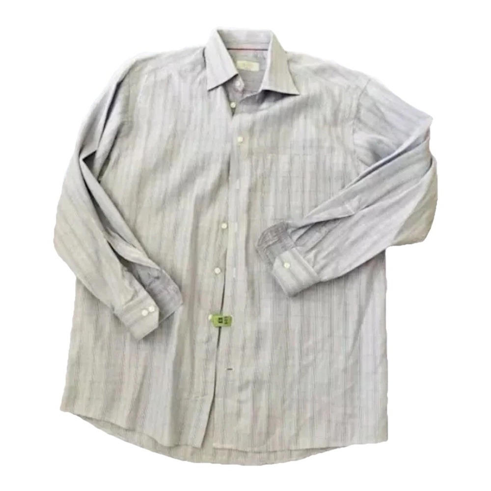 Eton Contemporary Mens Blue Red Check Shirt Size 16.5 42